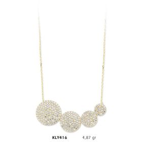 Harem Altın KLY416 14 Ayar Altın Oval Kolye