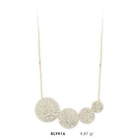 Harem Altın KLY416 14 Ayar Altın Oval Kolye