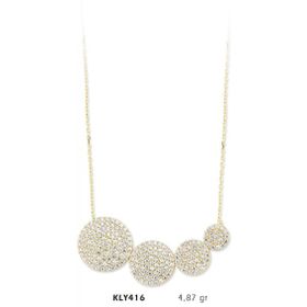 Harem Altın KLY416 14 Ayar Altın Oval Kolye