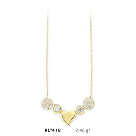 Harem Altın KLY418 14 Ayar Kalp Altın Kolye