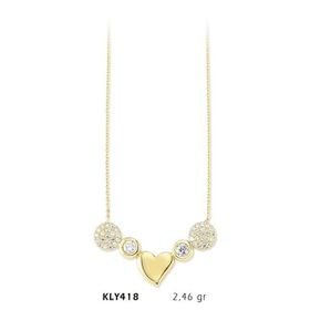 Harem Altın KLY418 14 Ayar Kalp Altın Kolye