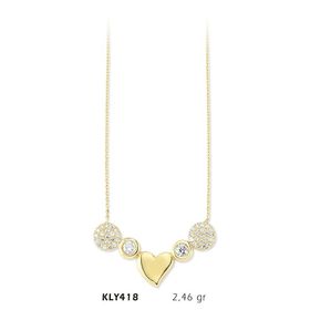Harem Altın KLY418 14 Ayar Kalp Altın Kolye