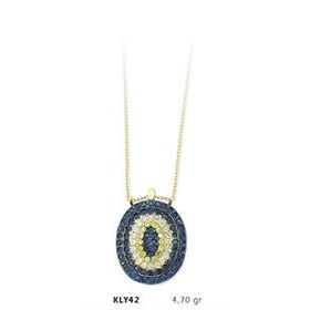 Harem Altın KLY42 14 Ayar Altın Nazar Boncuğu Kolye