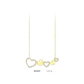 Harem Altın KLY422 14 Ayar Kalp Altın Kolye