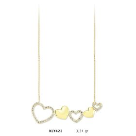 Harem Altın KLY422 14 Ayar Kalp Altın Kolye