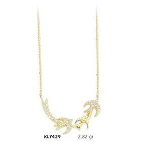 Harem Altın KLY429 14 Ayar Altın Kırlangıç Kuşu Kolye