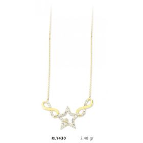 Harem Altın KLY430 14 Ayar Altın Yıldız Sonsuzluk Kolye