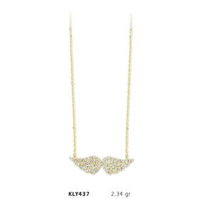 Harem Altın KLY437 14 Ayar Altın Melek Kanadı Kolye