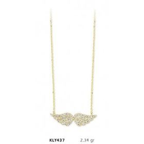 Harem Altın KLY437 14 Ayar Altın Melek Kanadı Kolye