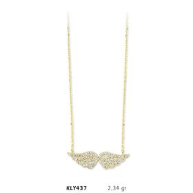 Harem Altın KLY437 14 Ayar Altın Melek Kanadı Kolye
