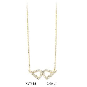 Harem Altın KLY438 14 Ayar Altın Melek Kanadı Kolye