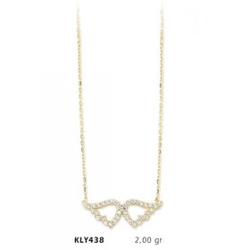Harem Altın KLY438 14 Ayar Altın Melek Kanadı Kolye
