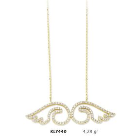 Harem Altın KLY440 14 Ayar Altın Melek Kanadı Kolye
