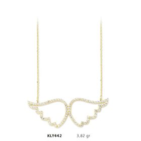 Harem Altın KLY442 14 Ayar Altın Melek Kanadı Kolye
