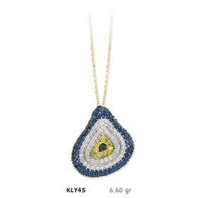 Harem Altın KLY45 14 Ayar Altın Nazar Boncuğu Kolye