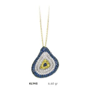 Harem Altın KLY45 14 Ayar Altın Nazar Boncuğu Kolye