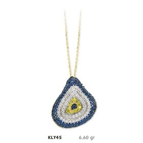 Harem Altın KLY45 14 Ayar Altın Nazar Boncuğu Kolye