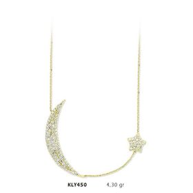 Harem Altın KLY450 14 Ayar Ay Yıldız Altın Kolye