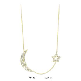 Harem Altın KLY451 14 Ayar Altın Ay Yıldız Kolye