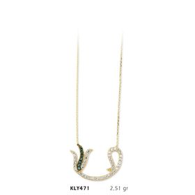 Harem Altın KLY471 14 Ayar Altın Vav Kolye