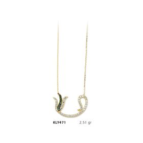Harem Altın KLY471 14 Ayar Altın Vav Kolye