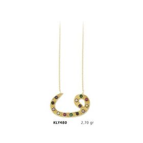Harem Altın KLY480 14 Ayar Altın Vav Kolye