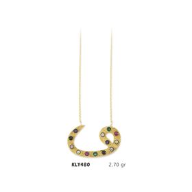 Harem Altın KLY480 14 Ayar Altın Vav Kolye