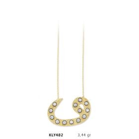 Harem Altın KLY482 14 Ayar Altın Vav Kolye