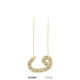 Harem Altın KLY482 14 Ayar Altın Vav Kolye