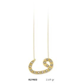 Harem Altın KLY483 14 Ayar Altın Vav Kolye