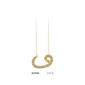 Harem Altın KLY483 14 Ayar Altın Vav Kolye