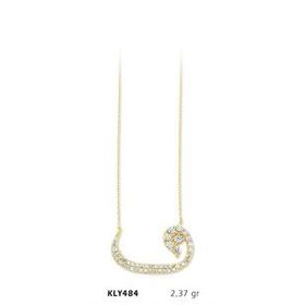 Harem Altın KLY484 14 Ayar Altın Vav Kolye