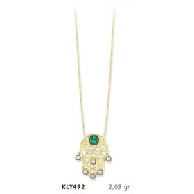 Harem Altın KLY492 14 Ayar Altın Fatma Eli Kolye