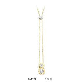 Harem Altın KLY496 14 Ayar Tektaş Altın Kolye