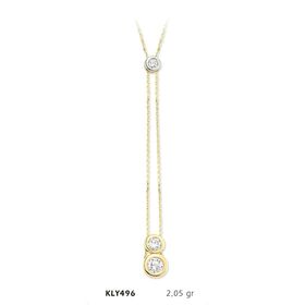 Harem Altın KLY496 14 Ayar Tektaş Altın Kolye