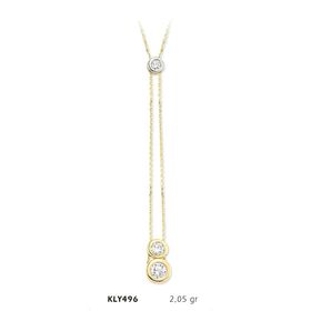 Harem Altın KLY496 14 Ayar Tektaş Altın Kolye
