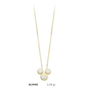 Harem Altın KLY498 14 Ayar Altın Tektaş Kolye