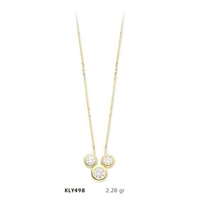 Harem Altın KLY498 14 Ayar Altın Tektaş Kolye