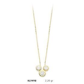 Harem Altın KLY498 14 Ayar Altın Tektaş Kolye