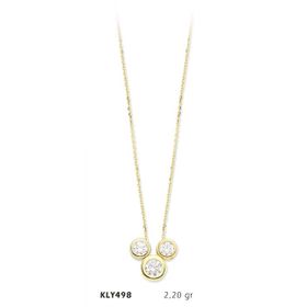 Harem Altın KLY498 14 Ayar Altın Tektaş Kolye