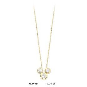Harem Altın KLY498 14 Ayar Altın Tektaş Kolye