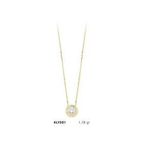 Harem Altın KLY501 14 Ayar Altın Tektaş Kolye