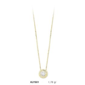Harem Altın KLY501 14 Ayar Altın Tektaş Kolye