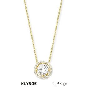 Harem Altın KLY505 14 Ayar Altın Tektaş Kolye