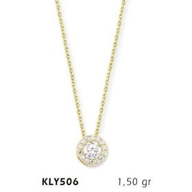 Harem Altın KLY506 14 Ayar Altın Tektaş Kolye