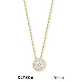 Harem Altın KLY506 14 Ayar Altın Tektaş Kolye