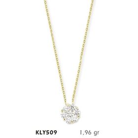 Harem Altın KLY509 14 Ayar Altın Tektaş Kolye