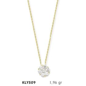 Harem Altın KLY509 14 Ayar Altın Tektaş Kolye