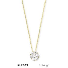 Harem Altın KLY509 14 Ayar Altın Tektaş Kolye