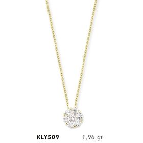 Harem Altın KLY509 14 Ayar Altın Tektaş Kolye